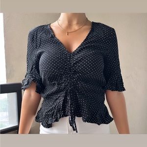 Polkadot blouse/US 2